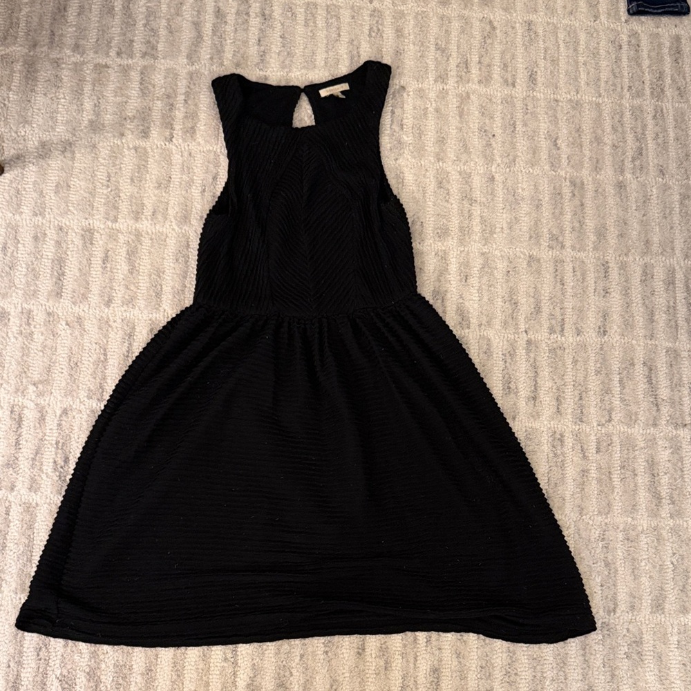 Bordeaux Black Sleeveless Dress